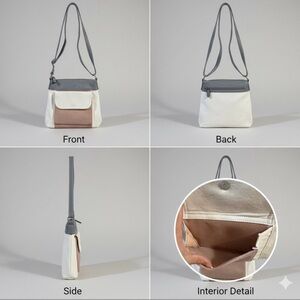 Elegant Two-Tone Shoulder Bag